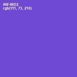 #6F49D2 - Fuchsia Blue Color Image
