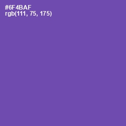 #6F4BAF - Studio Color Image