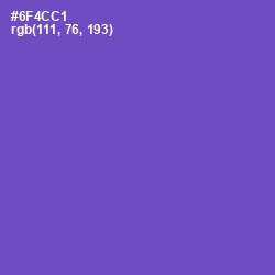 #6F4CC1 - Fuchsia Blue Color Image