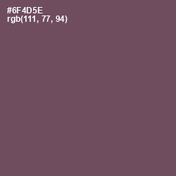 #6F4D5E - Eggplant Color Image