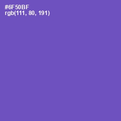 #6F50BF - Blue Violet Color Image