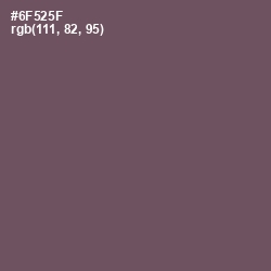 #6F525F - Zambezi Color Image