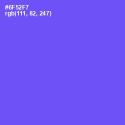 #6F52F7 - Moody Blue Color Image