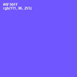 #6F56FF - Moody Blue Color Image