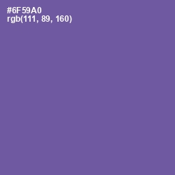 #6F59A0 - Scampi Color Image