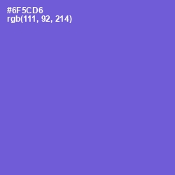 #6F5CD6 - Fuchsia Blue Color Image