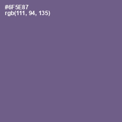 #6F5E87 - Affair Color Image