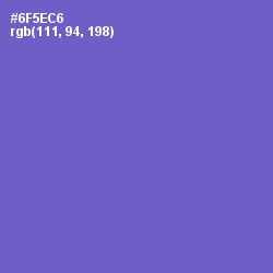 #6F5EC6 - Fuchsia Blue Color Image