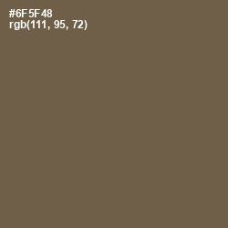 #6F5F48 - Tobacco Brown Color Image