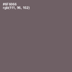 #6F6066 - Ironside Gray Color Image