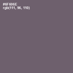 #6F606E - Dove Gray Color Image
