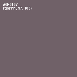 #6F6167 - Ironside Gray Color Image