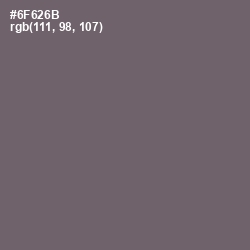 #6F626B - Dove Gray Color Image