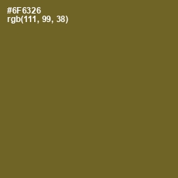 #6F6326 - Yellow Metal Color Image