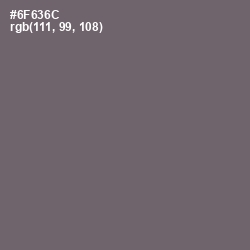 #6F636C - Dove Gray Color Image