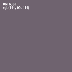 #6F636F - Dove Gray Color Image