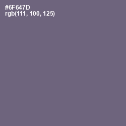 #6F647D - Dolphin Color Image