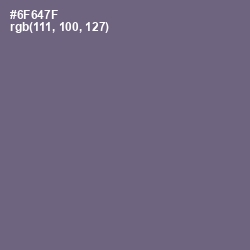 #6F647F - Dolphin Color Image