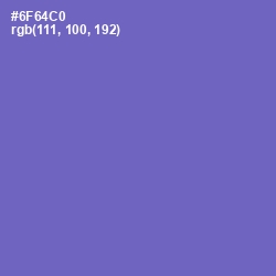 #6F64C0 - Blue Marguerite Color Image