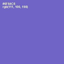 #6F64C6 - Blue Marguerite Color Image