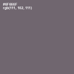 #6F666F - Dove Gray Color Image