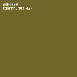 #6F672A - Yellow Metal Color Image