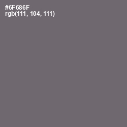 #6F686F - Dove Gray Color Image