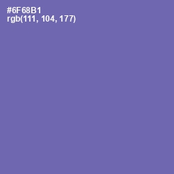 #6F68B1 - Deluge Color Image