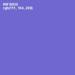 #6F68D0 - Blue Marguerite Color Image