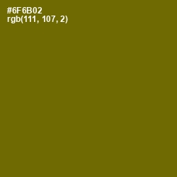 #6F6B02 - Spicy Mustard Color Image