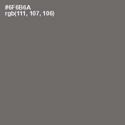 #6F6B6A - Dove Gray Color Image