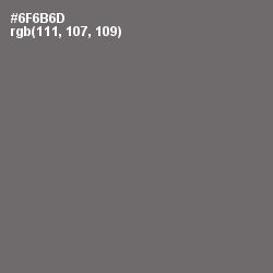 #6F6B6D - Dove Gray Color Image