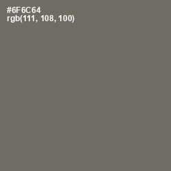 #6F6C64 - Flint Color Image