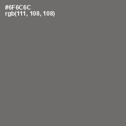 #6F6C6C - Dove Gray Color Image