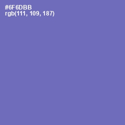 #6F6DBB - Deluge Color Image