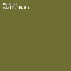 #6F6E33 - Yellow Metal Color Image