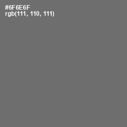 #6F6E6F - Dove Gray Color Image