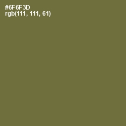 #6F6F3D - Yellow Metal Color Image