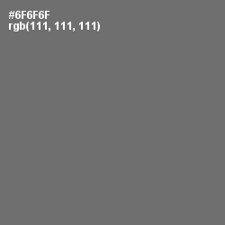 #6F6F6F - Dove Gray Color Image