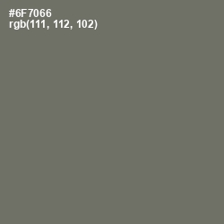 #6F7066 - Dove Gray Color Image