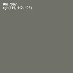 #6F7067 - Dove Gray Color Image