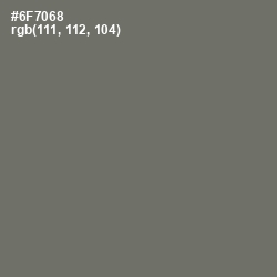 #6F7068 - Dove Gray Color Image