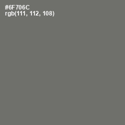 #6F706C - Dove Gray Color Image