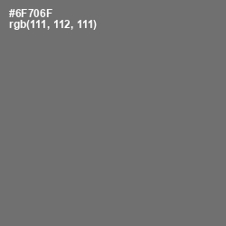 #6F706F - Dove Gray Color Image