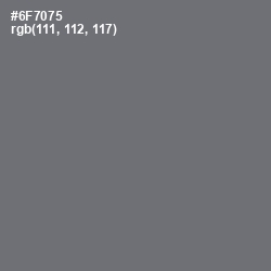 #6F7075 - Dove Gray Color Image