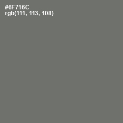 #6F716C - Dove Gray Color Image