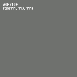 #6F716F - Dove Gray Color Image