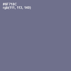 #6F718C - Pale Sky Color Image