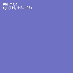 #6F71C4 - Blue Marguerite Color Image