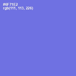 #6F71E2 - Moody Blue Color Image